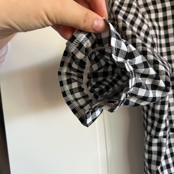 Gingham Black and White Maxi dress - Picture 3 of 3